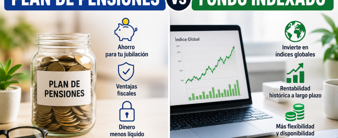 Diferencia entre plan de pensiones y fondo indexado