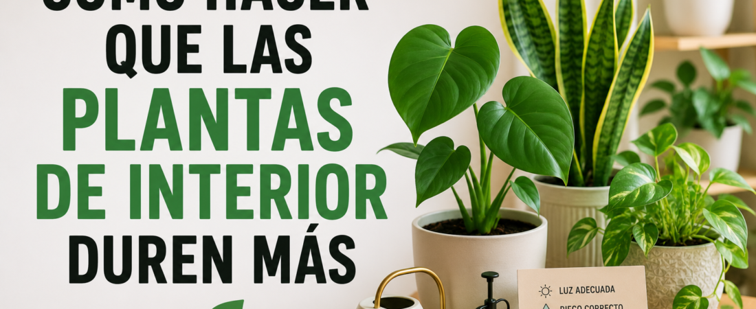 Cómo hacer que las plantas de interior duren más