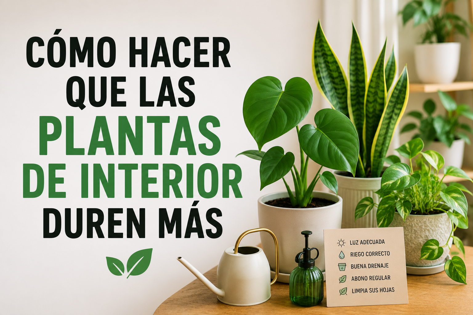 Cómo hacer que las plantas de interior duren más