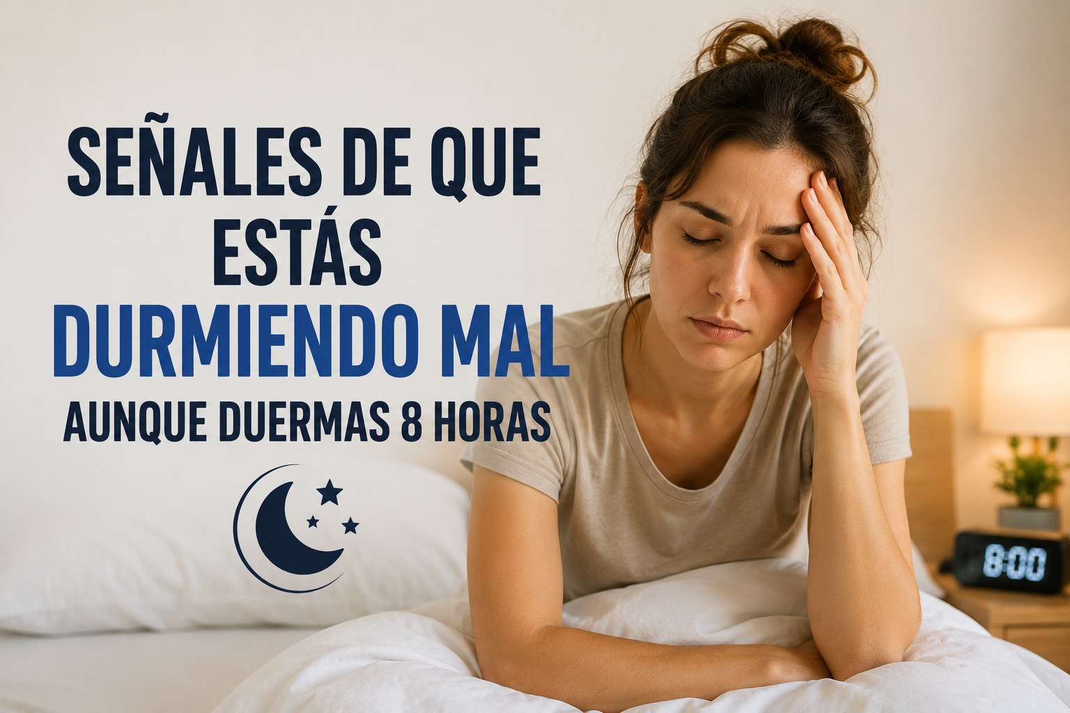 Señales de que estás durmiendo mal aunque duermas 8 horas