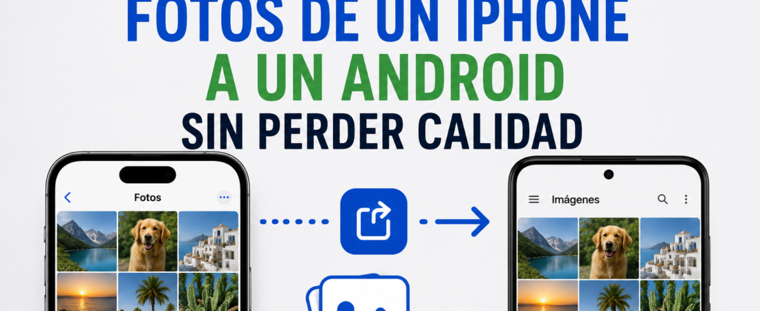 Cómo pasar fotos de un iPhone a un Android sin perder calidad
