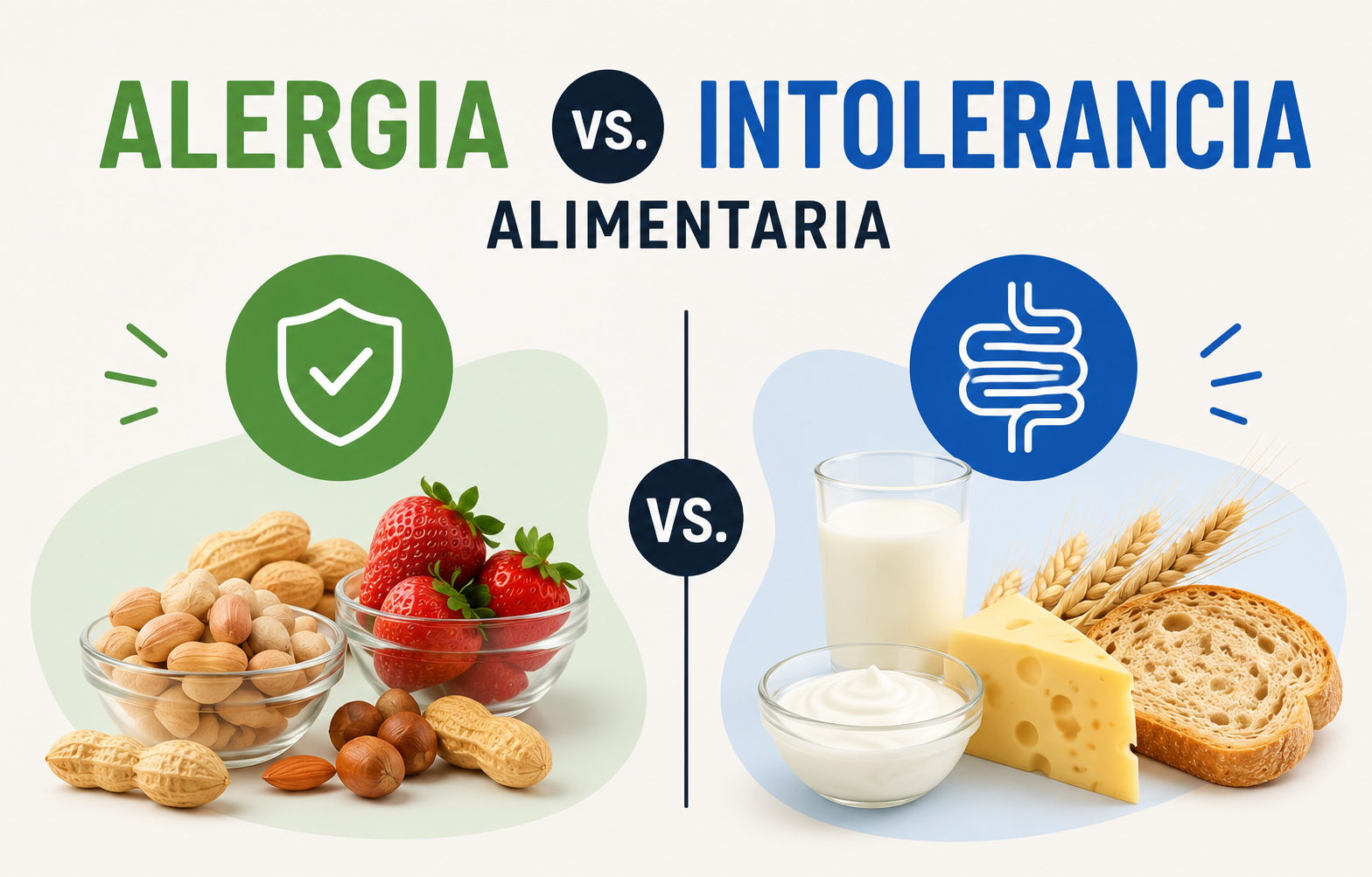 Diferencia entre Alergia e Intolerancia Alimentaria