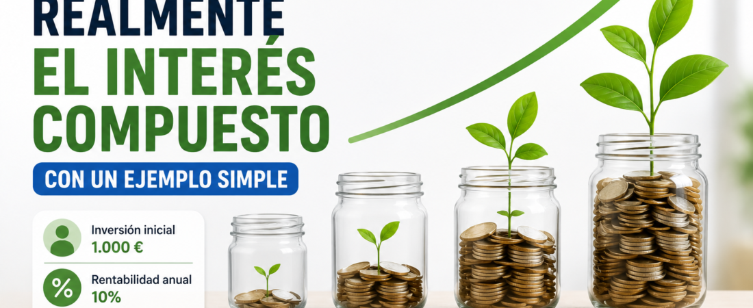 Cómo Funciona realmente el Interés Compuesto con un Ejemplo Simple