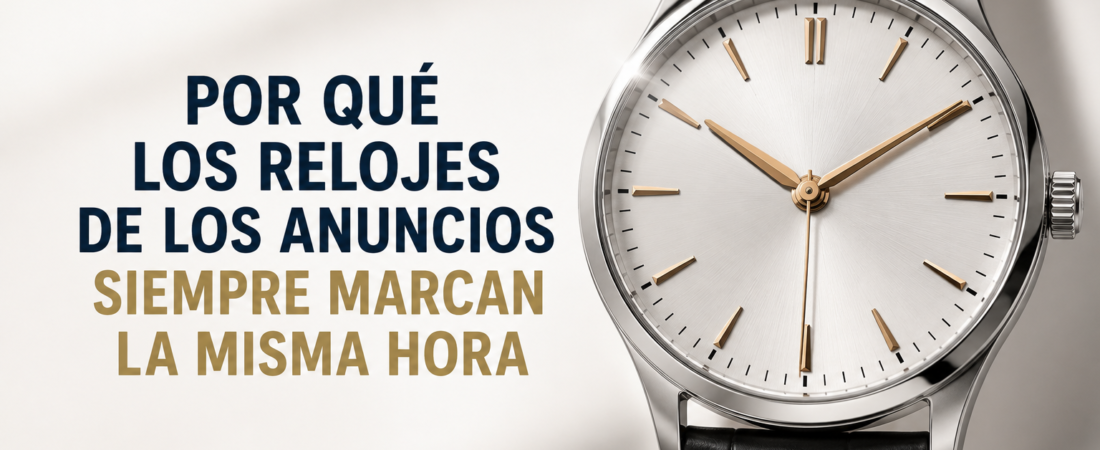 Por qué los Relojes de los Anuncios Siempre Marcan la Misma Hora