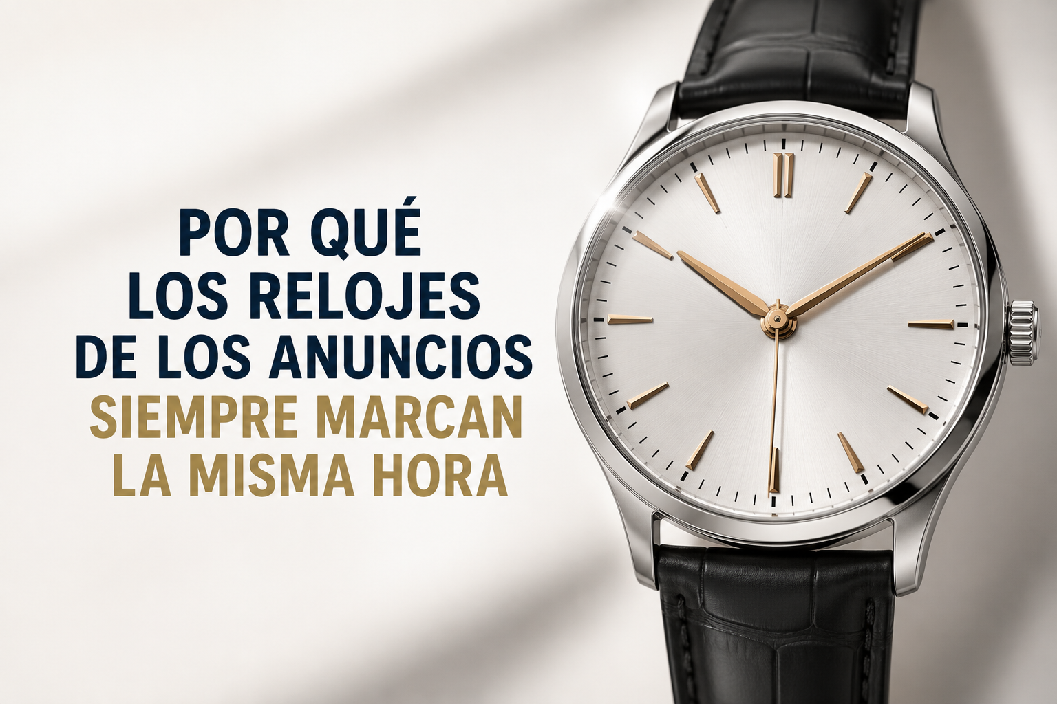 Por qué los Relojes de los Anuncios Siempre Marcan la Misma Hora