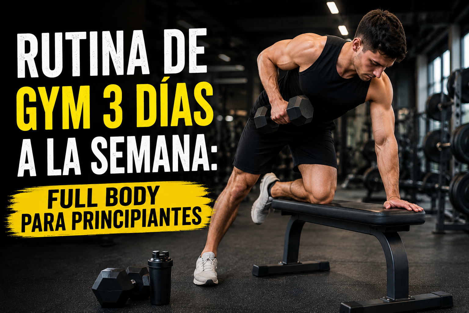 Rutina de Gym 3 Días a la Semana: Full Body para Principiantes